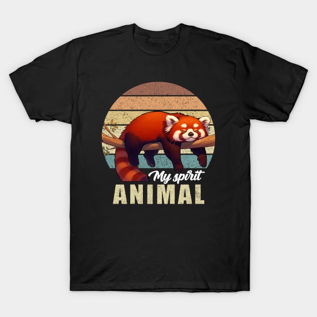 Sleeping Red Panda T-Shirt by MasutaroOracle